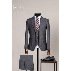Premium Men’s 3-Piece Slim Fit Italian Wool Suit
