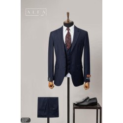 Premium Men’s 3-Piece Slim Fit Italian Wool Suit