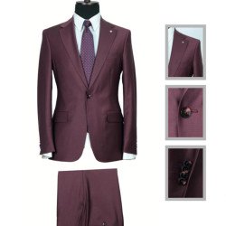 Italian Wool Men's Suit-Zecca