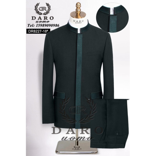 2024 DR DARO UOMO Men Suits Blazer With Pants-Men's Suit 2 Piece Tunic Suit Banquet Tuxedos (Blazer+Pant)