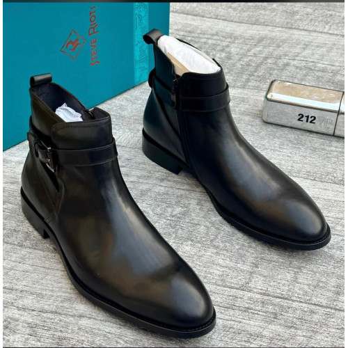 100% Genuine Animal Skin Ankle Boots For Men