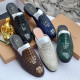 Genuine Leather, High Quality Billionaire "Croc Skin" Luxury Half Shoes