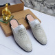 Genuine Leather, High Quality Billionaire "Croc Skin" Luxury Half Shoes