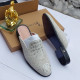 Genuine Leather, High Quality Billionaire "Croc Skin" Luxury Half Shoes