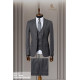 Striped Slim Fit Anthracite Men's Suit