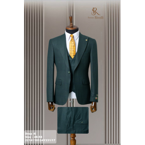 Classic Checkered Men's Suit