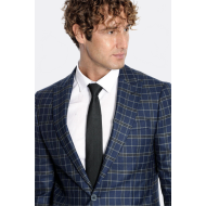 Plaid Navy Blue Men Blazer - Chadrobe