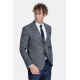 Checked Navy Blue Men Blazer - Chadrobe