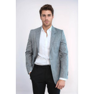 Peak Lapel Slim-Fit Smoked Jacket - Chadrobe