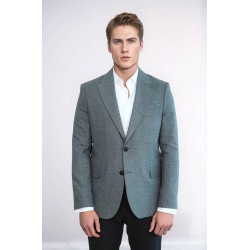 Plain Slim Fit Sport Grey Men Blazer - Chadrobe
