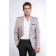 3 pocket Single Button Cotton Shoulder Stitched Light pink Jacket-Chadrobe