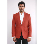 Plain Slim Fit Sport Burgundy Men Blazer - Chadrobe