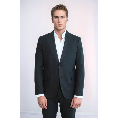 Plain Slim Fit Sport Black Men Blazer - Chadrobe