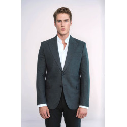 Plain Slim Fit Sport Anthracite Men Blazer - Chadrobe