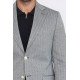 Black Herringbone Pattern Gold Metal Button Slim Fit Men's Blazer Jacket - Chadrobe