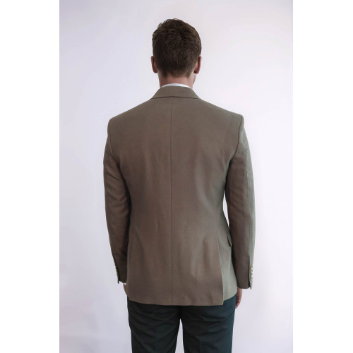 Plain Slim Fit Sport Brown Men Blazer - Chadrobe