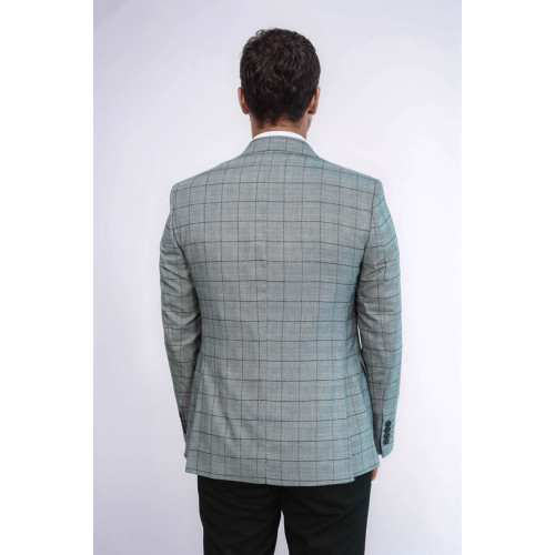 Set of Plaid Blazer and Vest - Chadrobe