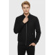 Flap Pockets Suede Men Bomber Coat | Navy Blue