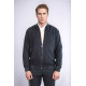 Plain Zippered Pockets Men Bomber Coat | Black
