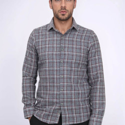 Checked Grey Men's Lumberjack Shirt
