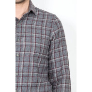 Checked Grey Men's Lumberjack Shirt