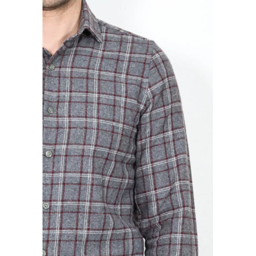 Checked Grey Men's Lumberjack Shirt