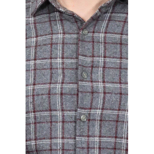 Checked Grey Men's Lumberjack Shirt