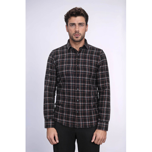 Plaid Black Men's Lumberjack Shirt