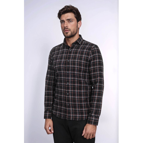 Plaid Black Men's Lumberjack Shirt