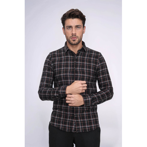 Plaid Black Men's Lumberjack Shirt