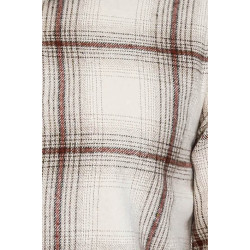 Plaid Light Brown Men Lumberjack Shirt