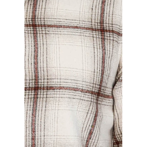 Plaid Light Brown Men Lumberjack Shirt