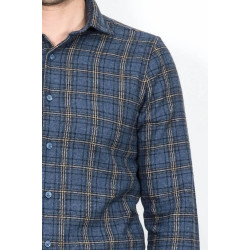 Plaid Navy-Blue Men's Lumberjack Shirt