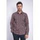 Bloom Patterned Brown Slim-Fit Shirt