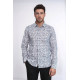 Bloom Patterned Grey Slim-Fit Shirt