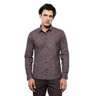 Brown Patterned Shirts For Men