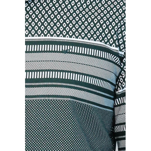 Green Diamond Patterned Shirt