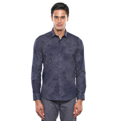 Patterned  Shirts For Men | Navy-Blue