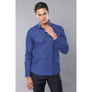 Patterned Long-Sleeve Shirts For Men | Blue