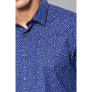 Patterned Long-Sleeve Shirts For Men | Blue