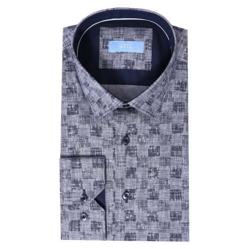 Patterned Long-Sleeve Shirts For Men