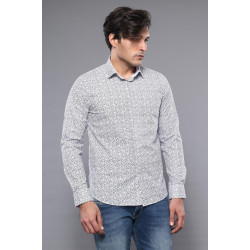 Slim Fit Patterned Shirt | Chadrobe