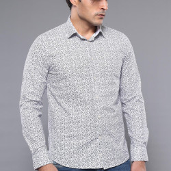 Slim Fit Patterned Shirt | Chadrobe