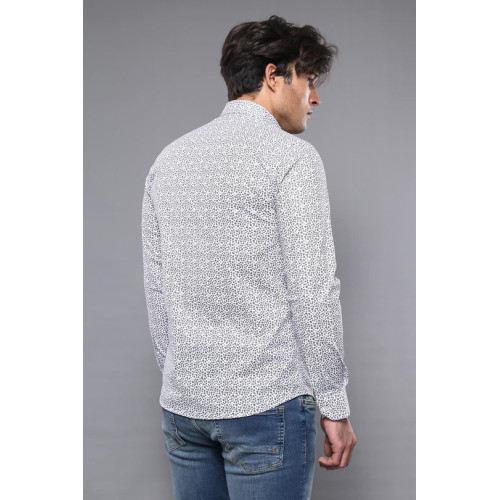 Slim Fit Patterned Shirt | Chadrobe