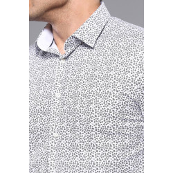 Slim Fit Patterned Shirt | Chadrobe