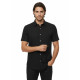 Black Short-Sleeve Men's Shirt-Cotton