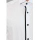 Black Stripe Detailed White Men Tuxedo Shirt
