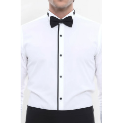 Cream Tuxedo Shirt