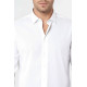 Poly Cotton Slim Fit Cream Shirt