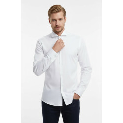 White Plain Stand Collar Formal Tuxedo Shirt